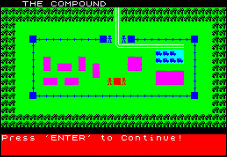 The map of the compound The map of the compound